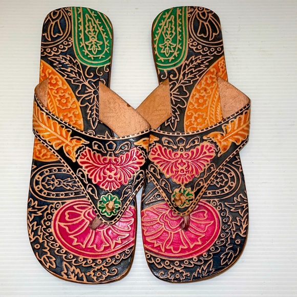 Handmade Leather Sandals from Thailand 🇹🇭 - Picture 1 of 8